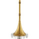 Canada 61 inch 100.00 watt Gold Floor Lamp Portable Light